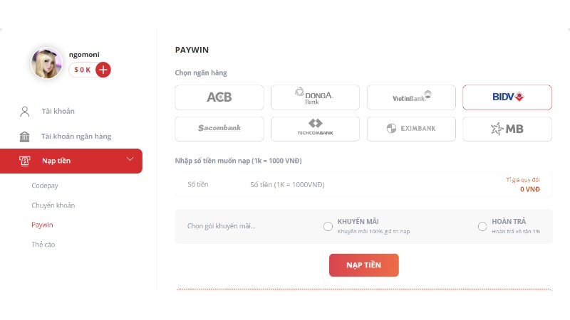 Bigbet88 đã tặng 100000 VND trong trò chơi nào? - Bigbet88