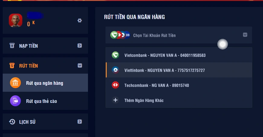 Hướng dẫn nạp tiền dành cho người mới bắt đầu Win777 19 - Win777