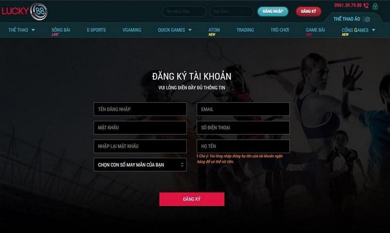 Chi tiết rút tiền B88 - B88